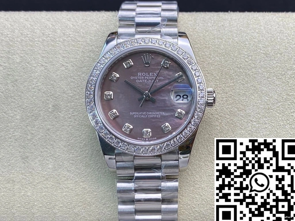 Diamond-set 31MM Dial EW Rolex M178384-0019 Factory Datejust 1129